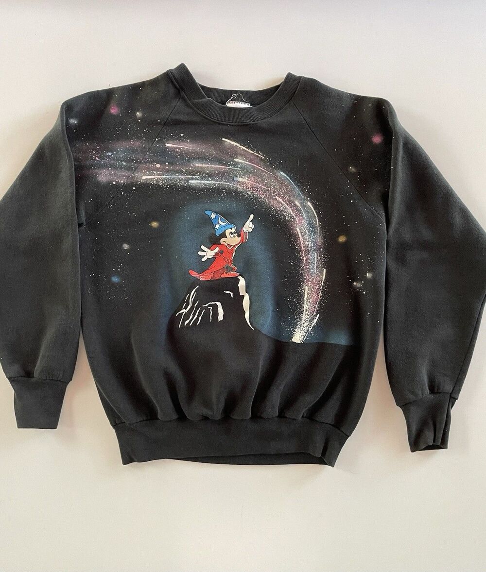 Vintage Medium Disney Mickey Mouse Fantasia Double-Sided Sweatshirt